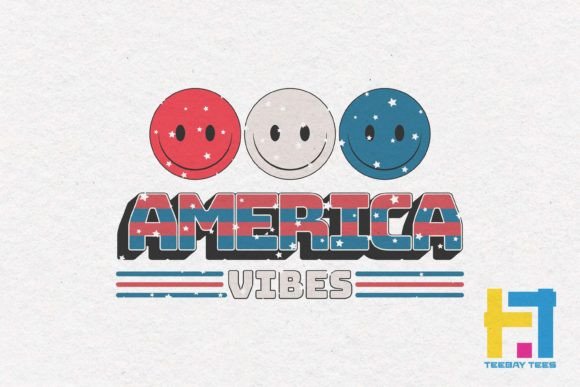 4th of July America Vibes SVG Design