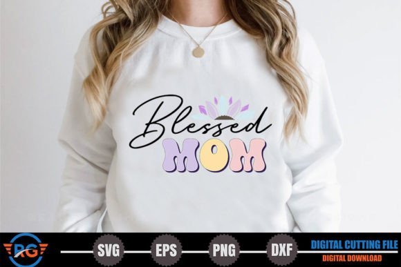 Blessed Mom – Retro Mother’s Day SVG