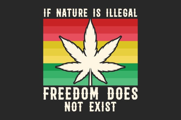 Cannabis Weed Typography SVG Sublimation Graphics