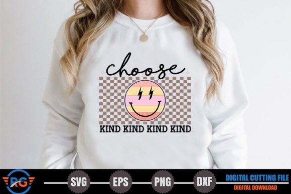 Choose Kind – Retro Inspirational SVG