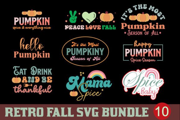 Fall SVG Bundle: Graphics for Crafts and Small Business Branding