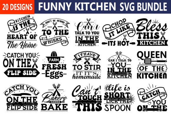 Funny Kitchen Svg Bundle