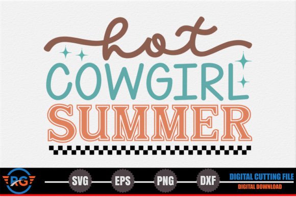 Hot Cowgirl Summer – Retro Western SVG