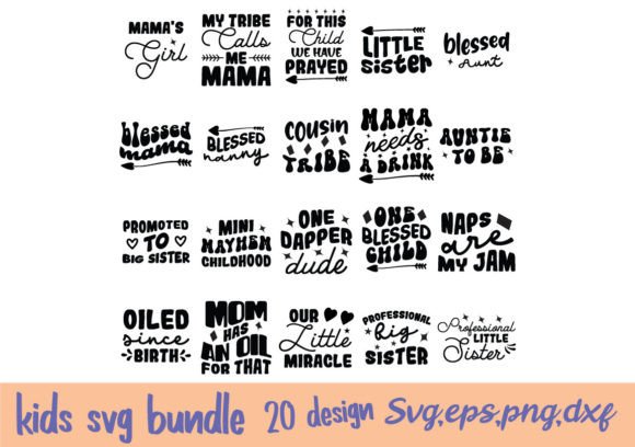 Kids Svg Bundle: Graphics for Creative Crafts