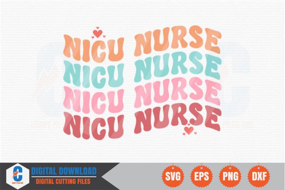 Nicu Nurse Retro SVG for Crafts and Graphics