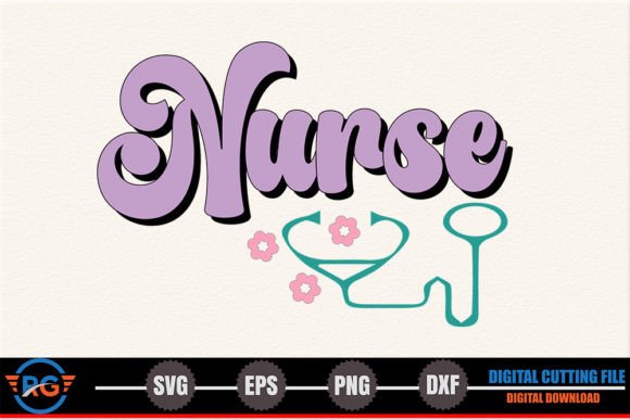 Nurse – Retro Nurse SVG for Graphics and Crafts