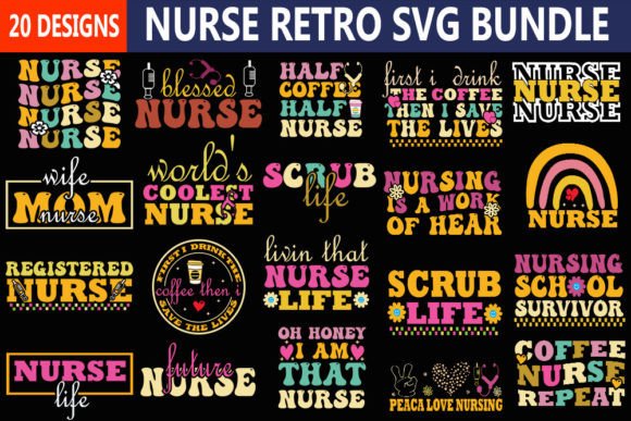 Nurse Retro Svg Bundle