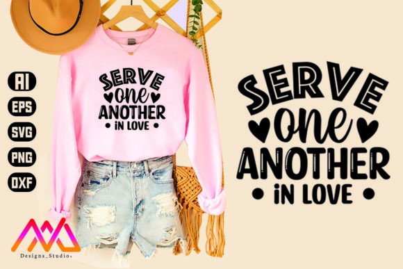 Serve One Another in Love Svg: Graphics and Crafts