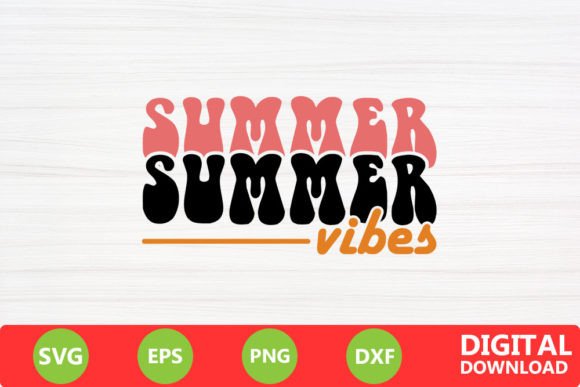 Summer Vibes - Summer Retro SVG: Graphics for Crafts