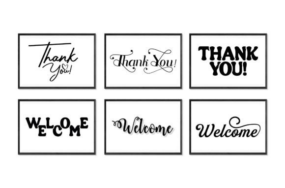 Thank You and Welcome Svg Bundle