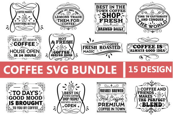 Vintage Coffee Svg Bundle: Graphics and Crafts for Real Publishing